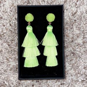 me and hz tassel earrings!